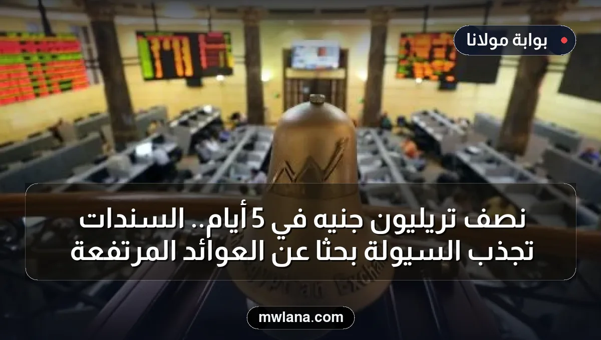 نصف تريليون جنيه في 5 أيام.. السندات تجذب السيولة بحثًا عن العوائد المرتفعة