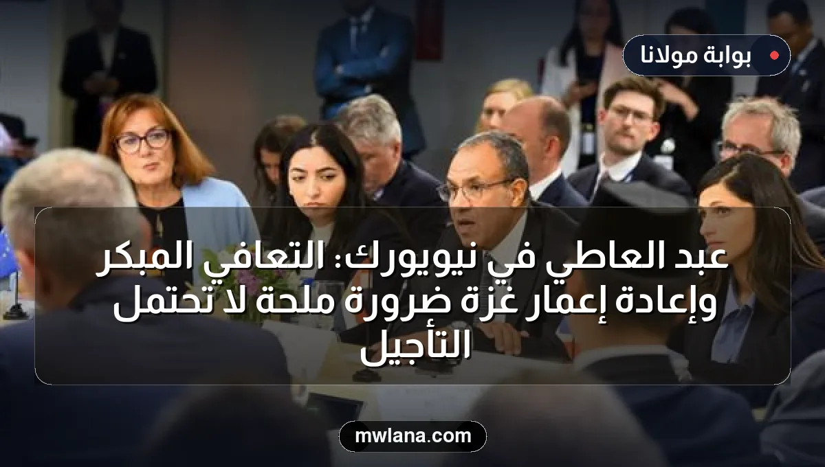 عبد العاطي في نيويورك: التعافي المبكر وإعادة إعمار غزة ضرورة ملحة لا تحتمل التأجيل