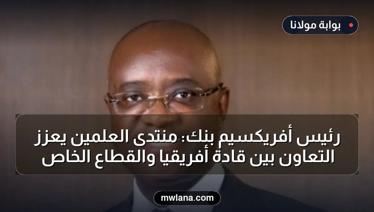 رئيس أفريكسيم بنك: منتدى العلمين يعزز التعاون بين قادة أفريقيا والقطاع الخاص