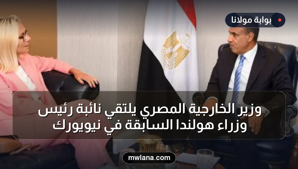 وزير الخارجية المصري يلتقي نائبة رئيس وزراء هولندا السابقة في نيويورك