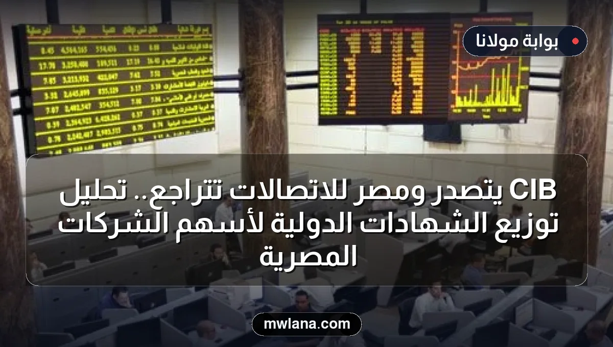 CIB يتصدر ومصر للاتصالات تتراجع.. تحليل توزيع الشهادات الدولية لأسهم الشركات المصرية