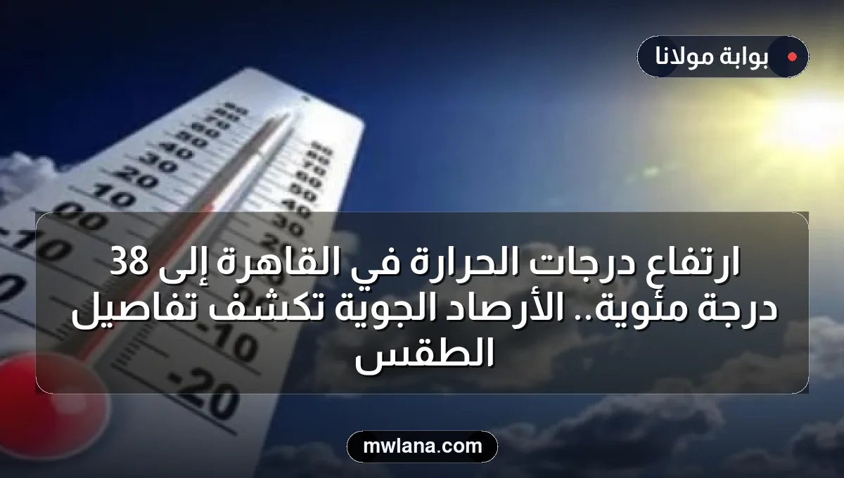 ارتفاع درجات الحرارة في القاهرة إلى 38 درجة مئوية.. الأرصاد الجوية تكشف تفاصيل الطقس