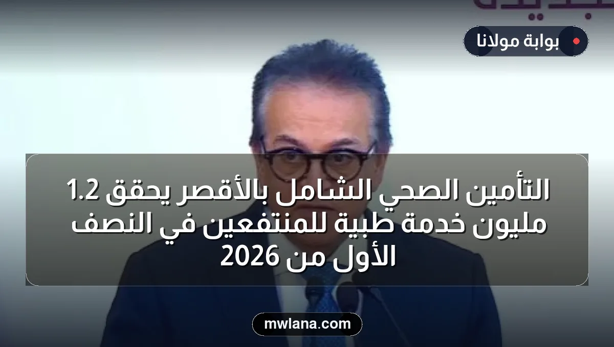 التأمين الصحي الشامل بالأقصر يحقق 2.1 مليون خدمة طبية للمنتفعين في النصف الأول من 2026