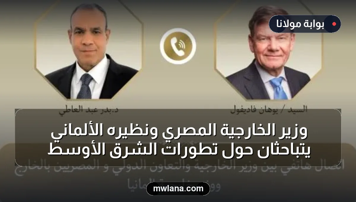 وزير الخارجية المصري ونظيره الألماني يتباحثان حول تطورات الشرق الأوسط