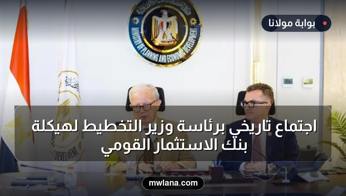اجتماع تاريخي برئاسة وزير التخطيط لهيكلة بنك الاستثمار القومي