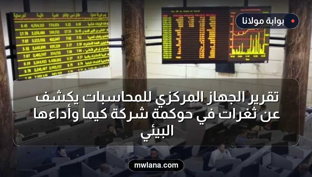 تقرير الجهاز المركزي للمحاسبات يكشف عن ثغرات في حوكمة شركة كيما وأداءها البيئي