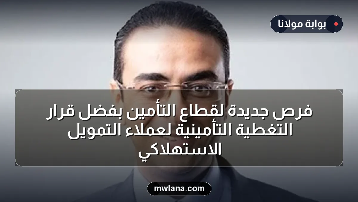 فرص جديدة لقطاع التأمين بفضل قرار التغطية التأمينية لعملاء التمويل الاستهلاكي