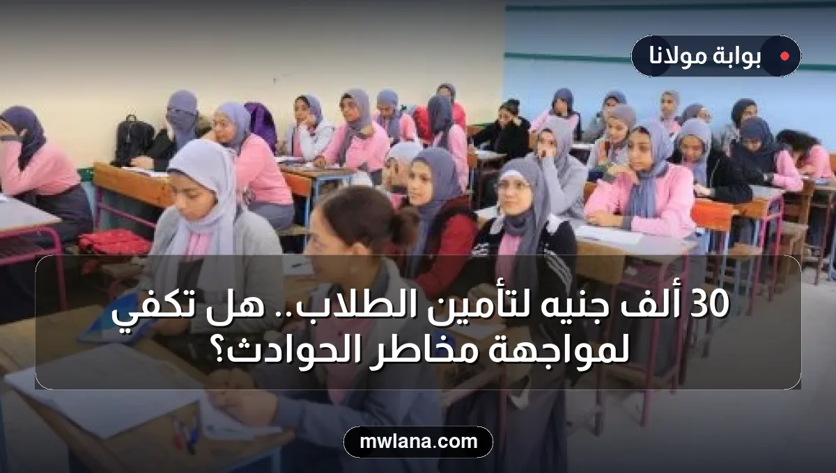 30 ألف جنيه لتأمين الطلاب.. هل تكفي لمواجهة مخاطر الحوادث؟