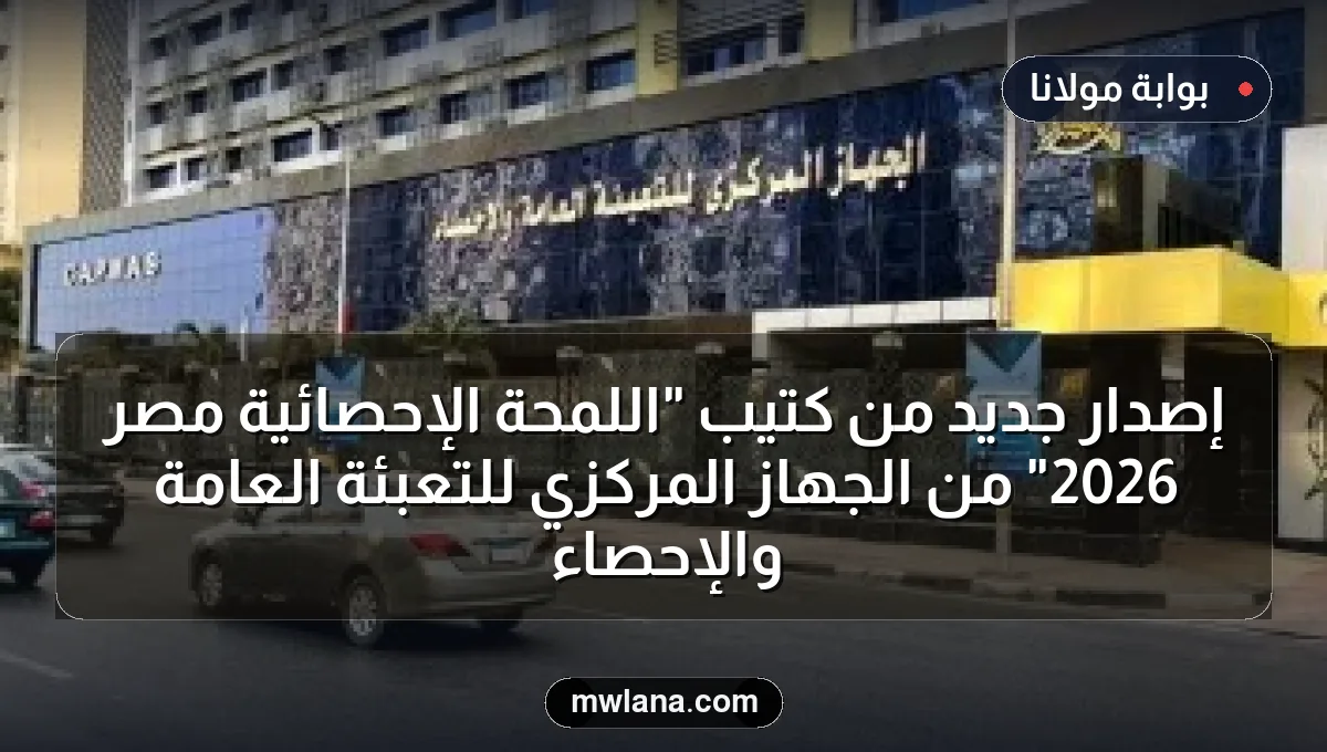 إصدار جديد من كتيب "اللمحة الإحصائية مصر 2026" من الجهاز المركزي للتعبئة العامة والإحصاء