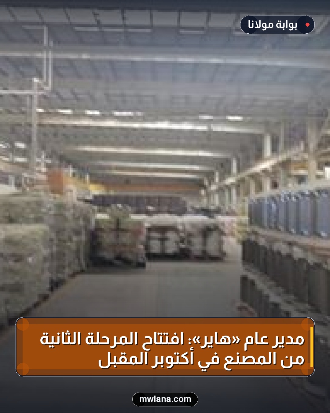 مدير عام «هاير»: افتتاح المرحلة الثانية من المصنع في أكتوبر المقبل
