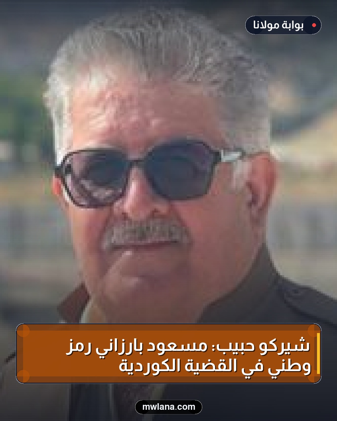 شيركو حبيب: مسعود بارزاني رمز وطني في القضية الكوردية