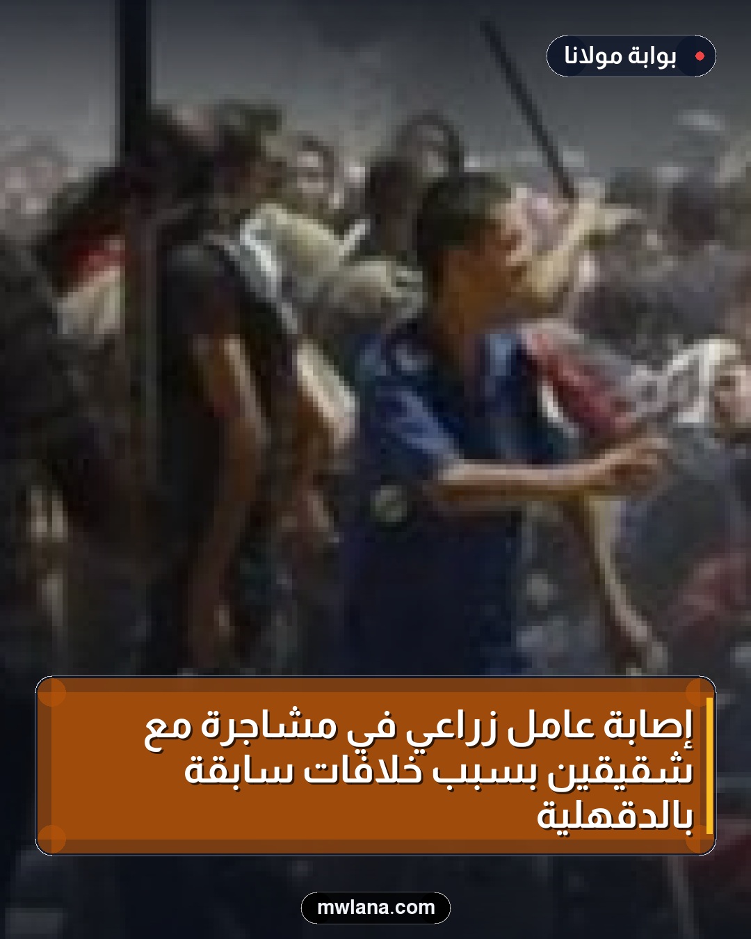 إصابة عامل زراعي في مشاجرة مع شقيقين بسبب خلافات سابقة بالدقهلية