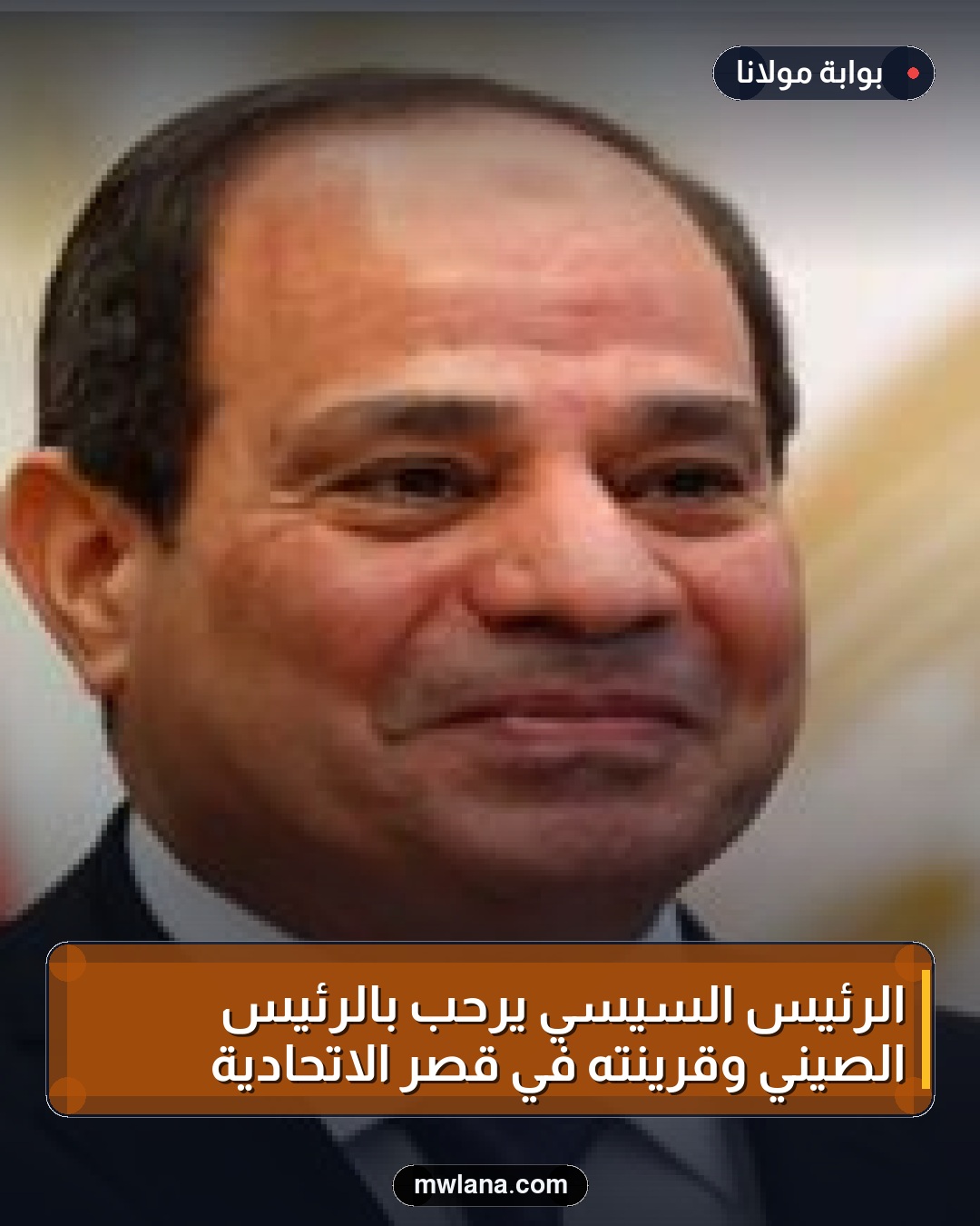 الرئيس السيسي يرحب بالرئيس الصيني وقرينته في قصر الاتحادية