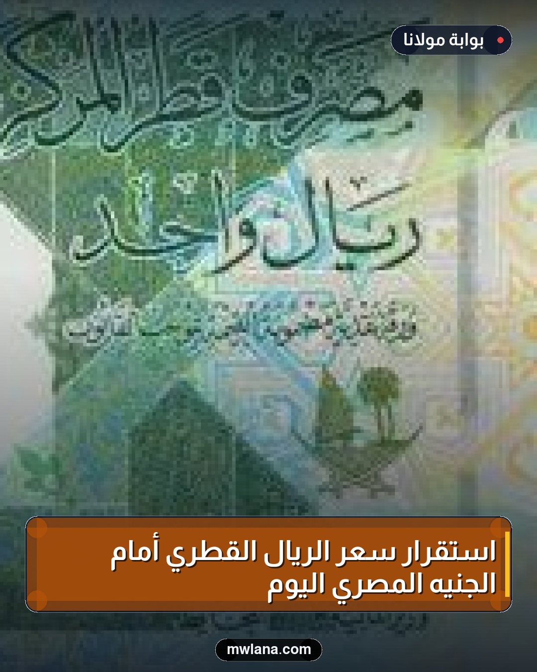 استقرار سعر الريال القطري أمام الجنيه المصري اليوم