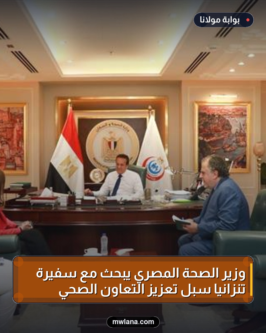 وزير الصحة المصري يبحث مع سفيرة تنزانيا سبل تعزيز التعاون الصحي