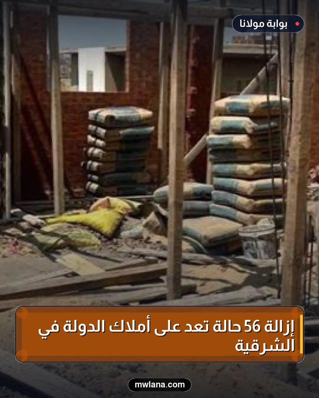 إزالة 56 حالة تعدٍ على أملاك الدولة في الشرقية
