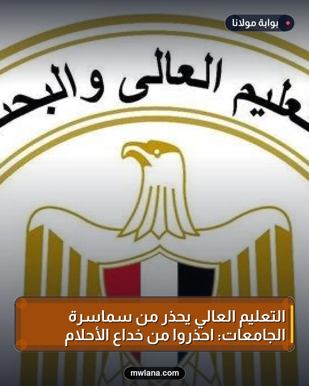 التعليم العالي يحذر من سماسرة الجامعات: احذروا من خداع الأحلام