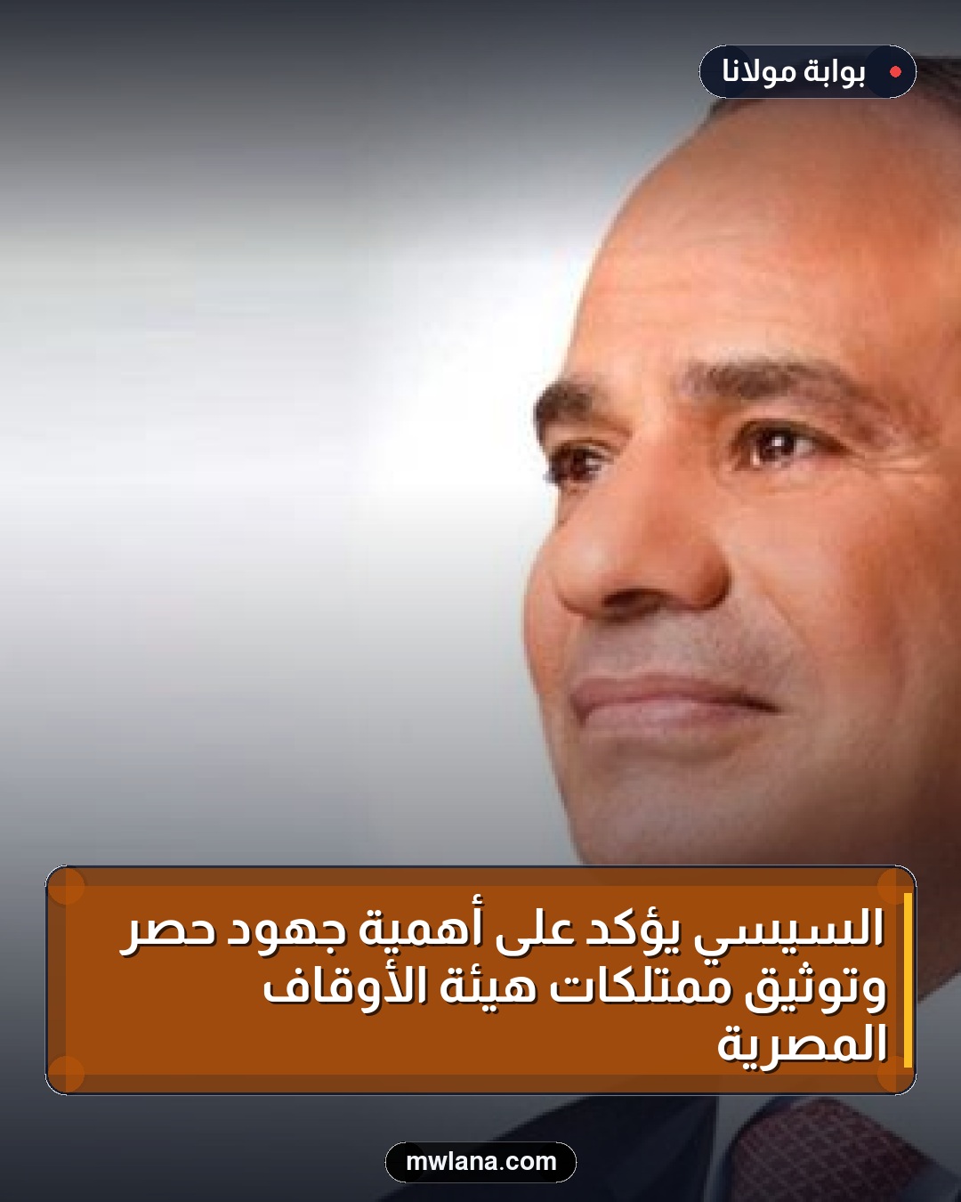 السيسي يؤكد على أهمية جهود حصر وتوثيق ممتلكات هيئة الأوقاف المصرية