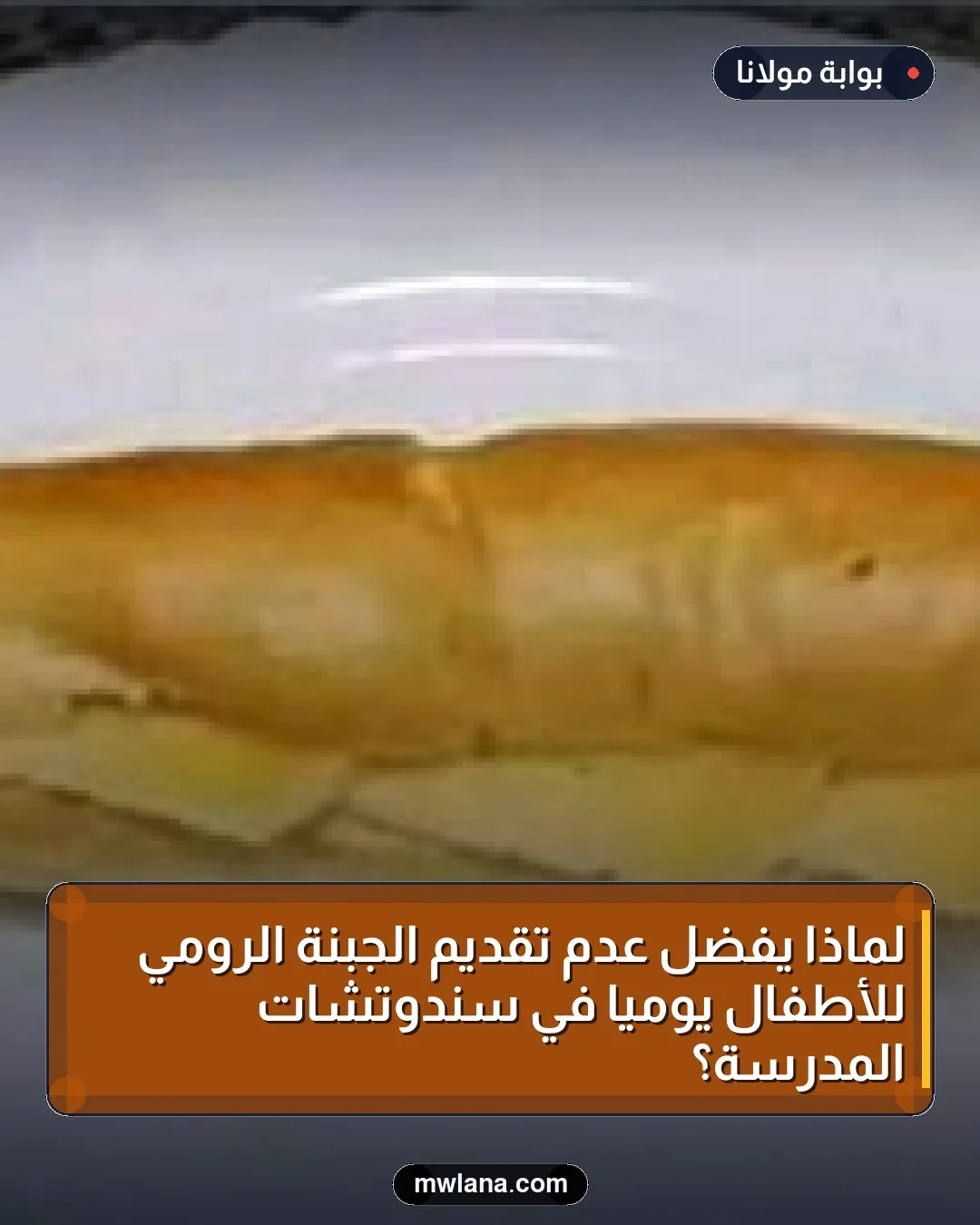 لماذا يُفضل عدم تقديم الجبنة الرومي للأطفال يوميًا في سندوتشات المدرسة؟