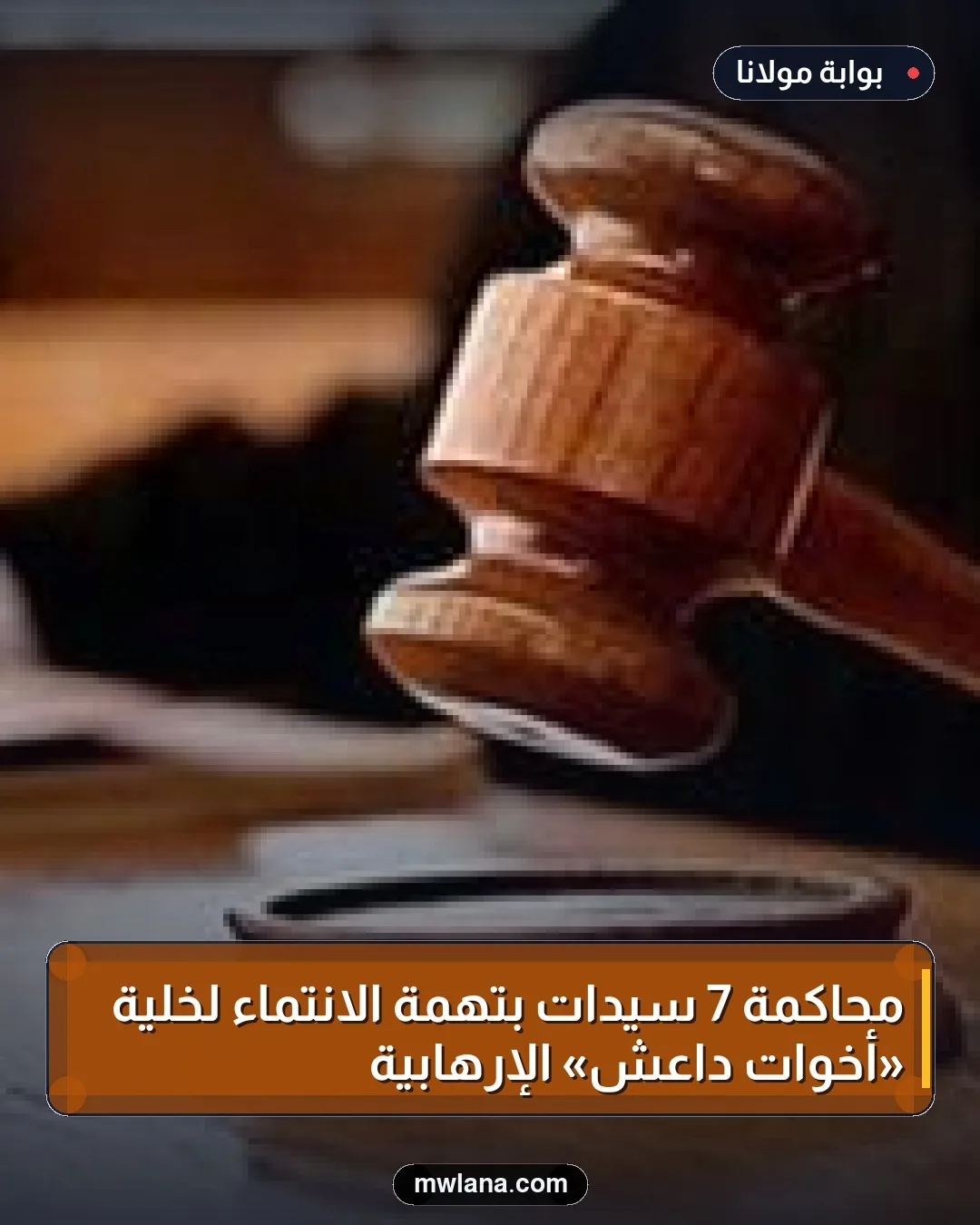 محاكمة 7 سيدات بتهمة الانتماء لخلية «أخوات داعش» الإرهابية