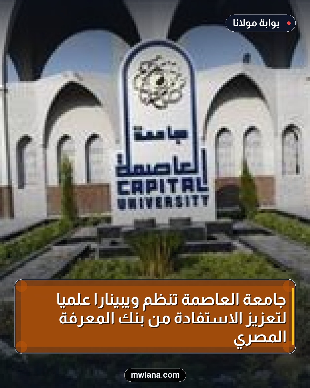 جامعة العاصمة تنظم ويبينارًا علميًا لتعزيز الاستفادة من بنك المعرفة المصري