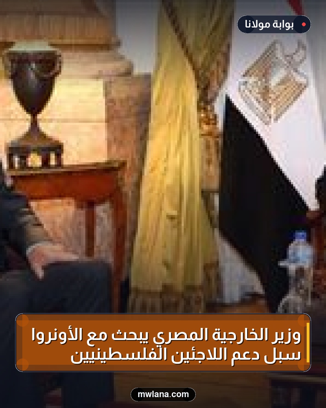وزير الخارجية المصري يبحث مع الأونروا سبل دعم اللاجئين الفلسطينيين