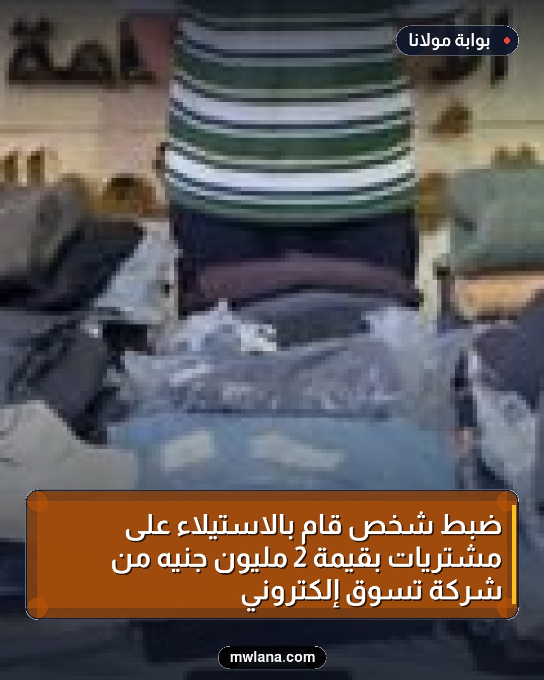 ضبط شخص قام بالاستيلاء على مشتريات بقيمة 2 مليون جنيه من شركة تسوق إلكتروني