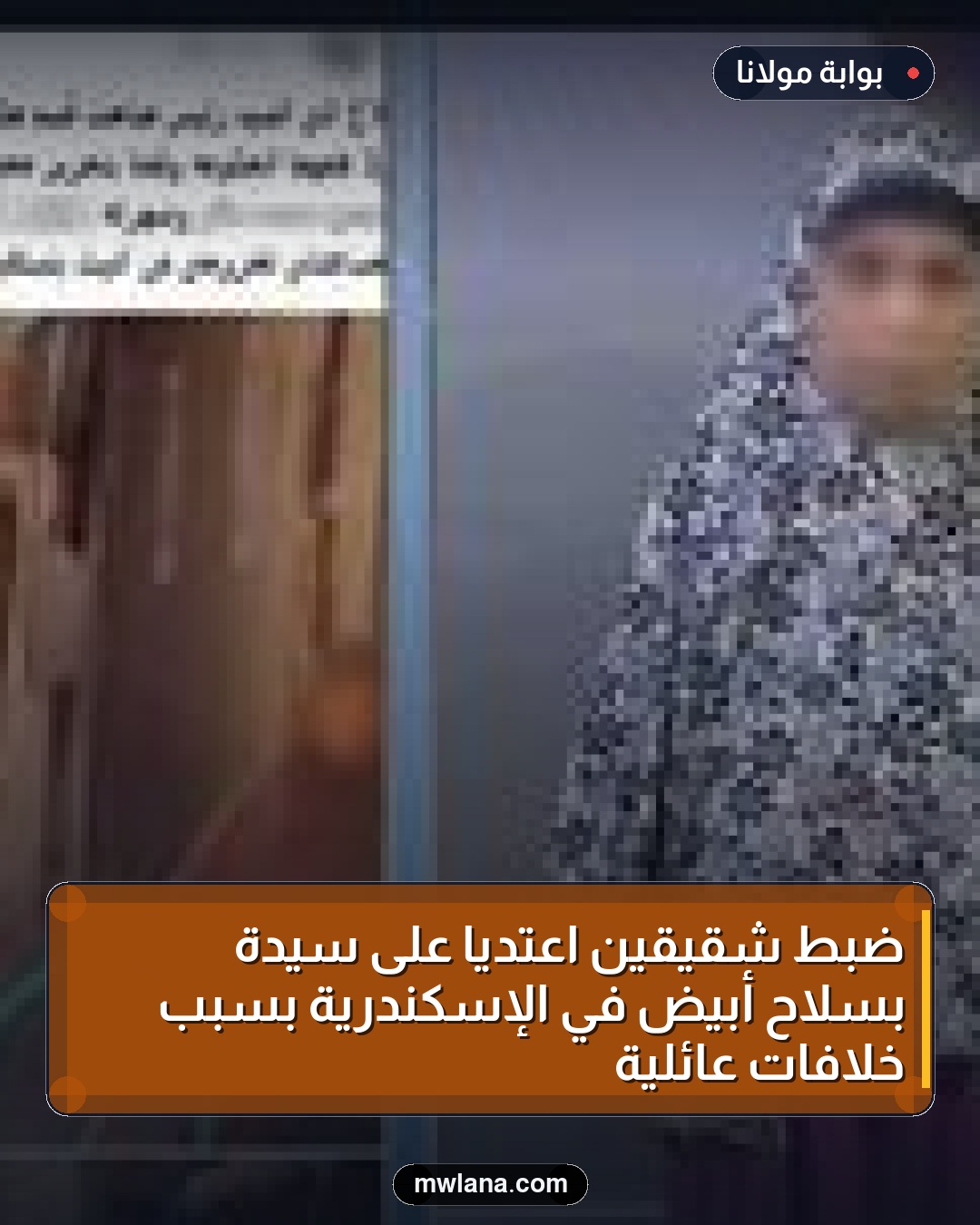 ضبط شقيقين اعتديا على سيدة بسلاح أبيض في الإسكندرية بسبب خلافات عائلية