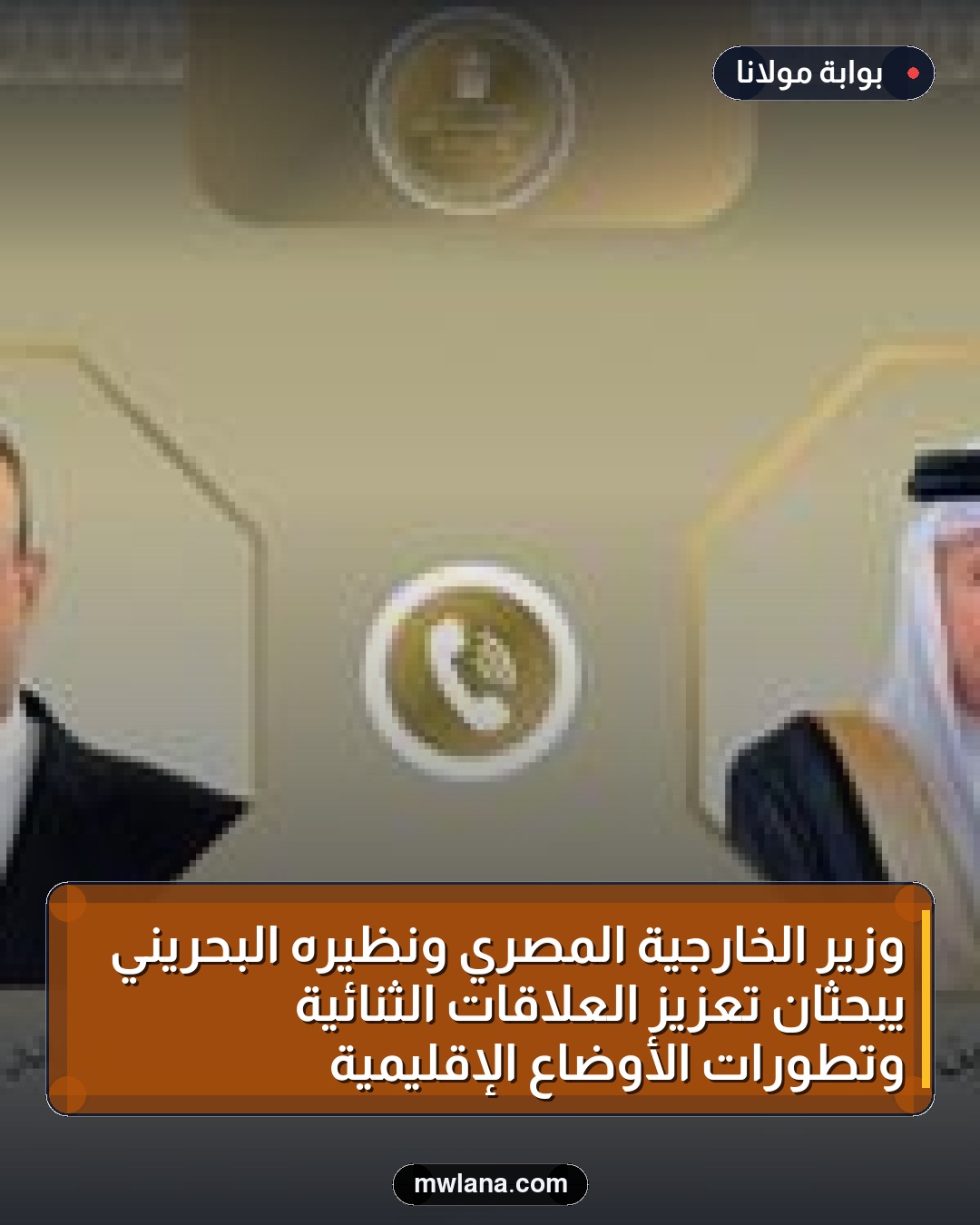 وزير الخارجية المصري ونظيره البحريني يبحثان تعزيز العلاقات الثنائية وتطورات الأوضاع الإقليمية