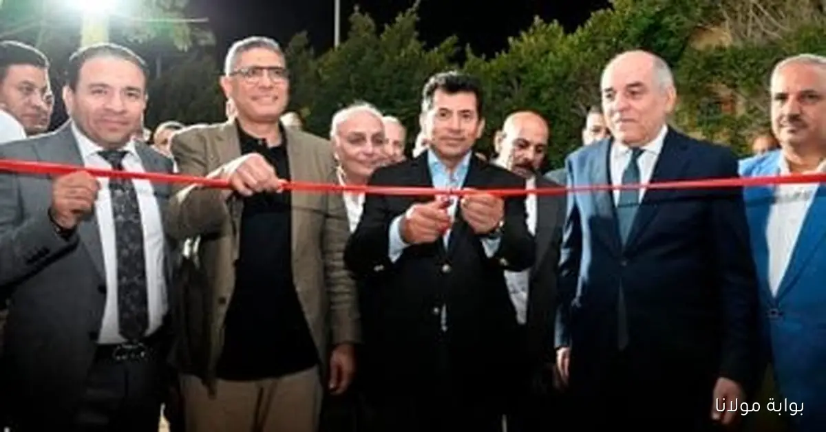 وزير الرياضة ومحافظ الجيزة ورئيس اللجنة الأولمبية يتفقدون مشروع تطوير نادي الصيد فرع أكتوبر