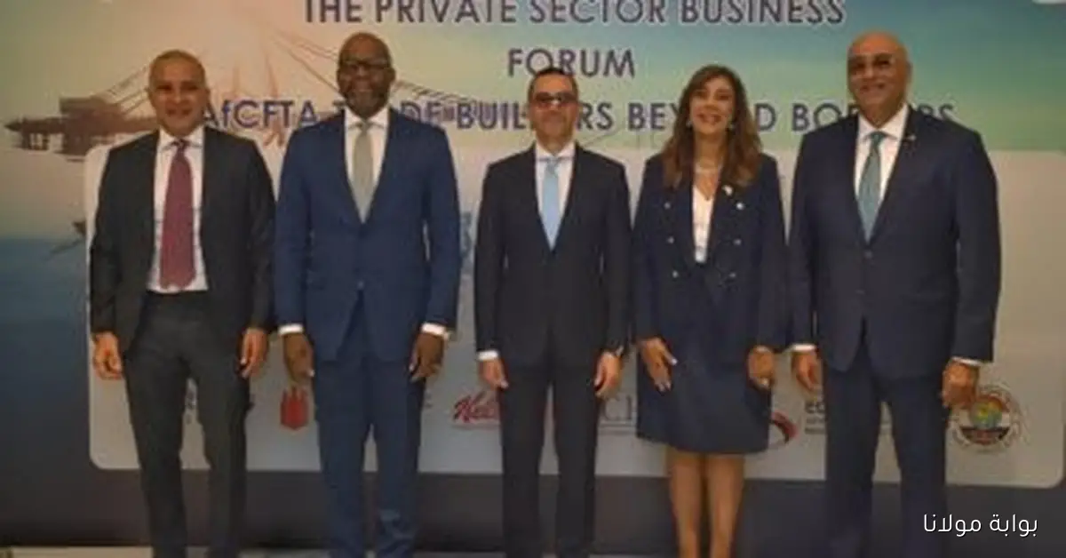 افتتاح معرض المشروعات الصغيرة والمتوسطة في مصر خلال الاجتماع السابع عشر لمجلس وزراء التجارة الإفريقي