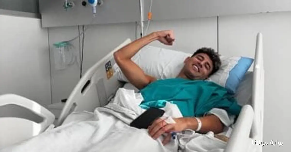 المصري يطمئن على حالة يوسف الجوهرى بعد إجرائه جراحة الأربطة في إسبانيا