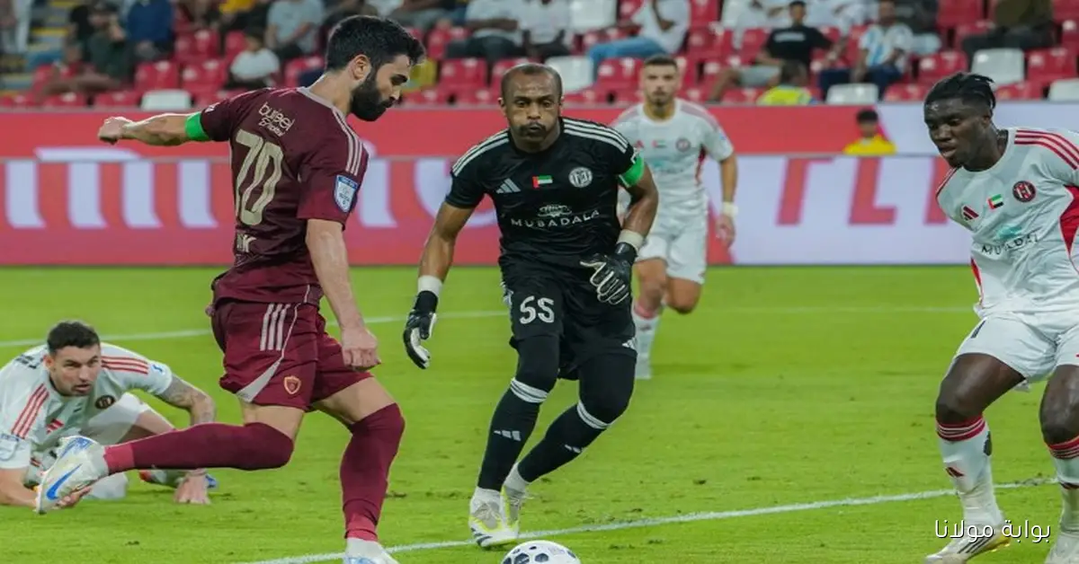 تشكيلة الوحدة الإماراتي المتوقعه ضد تراكتور سازي والسوري عمر خربين أساسي