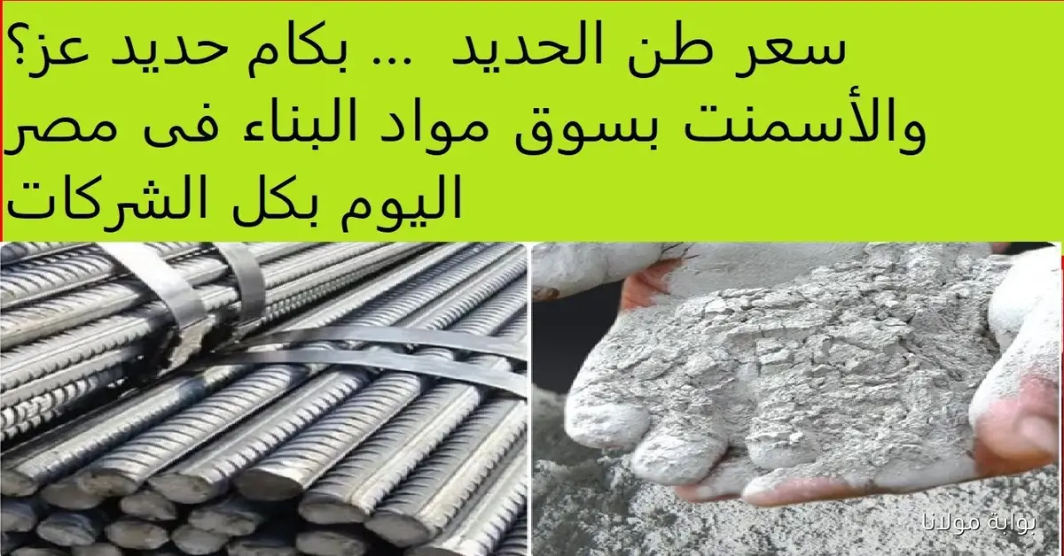 كم سعر طن حديد عز اليوم في مصر الأربعاء 17 سبتمبر 2025 في سوق مواد البناء