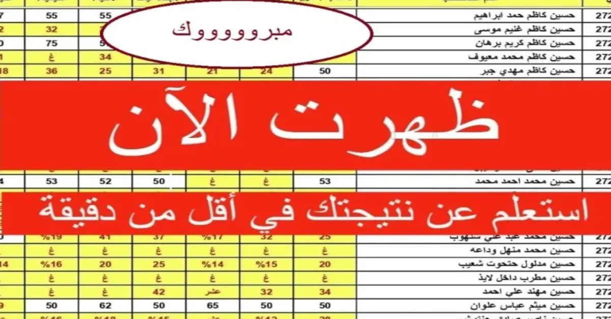 تصحيح دفاتر لترفع PDF.. نتائج الثالث متوسط 2025 الدور الثاني مهني بالاسم والرقم الامتحاني على موقع وزارة التربية العراقية