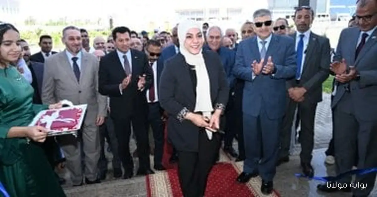 وزير الرياضة ورئيس هيئة قناة السويس يفتتحان صالة سارة سمير لرفع الأثقال في القرية الأولمبية