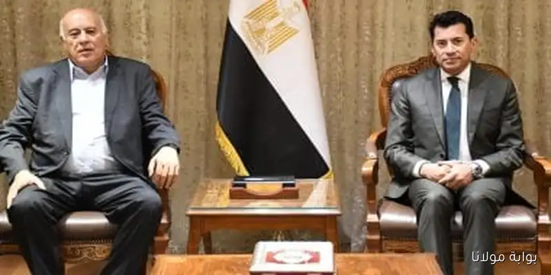 وزير الرياضة يجتمع مع نظيره الفلسطيني لبحث قضايا الشباب والرياضة