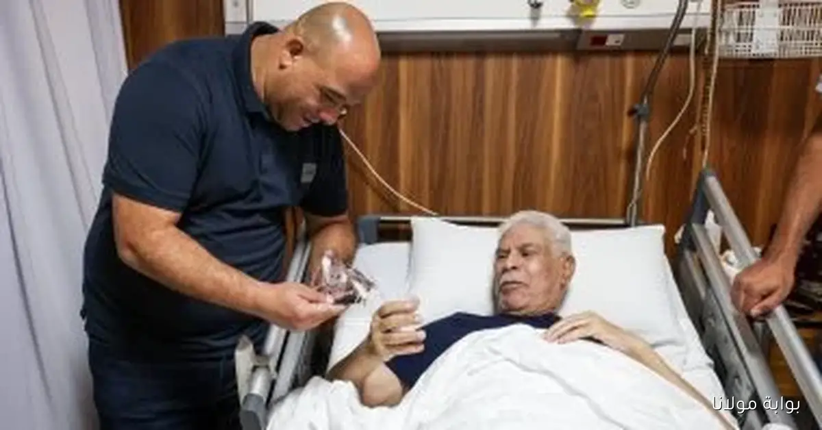 وليد صلاح الدين ونجوم الأهلي يلتقون بحسن شحاتة في المستشفى – لحظات إنسانية مؤثرة