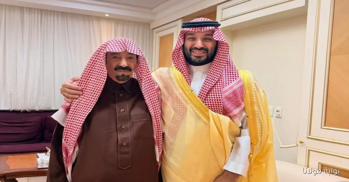 ولي العهد السعودي يزور الشيخ بدر بن هزاع بن شقير الدويش ويطمئن على صحته