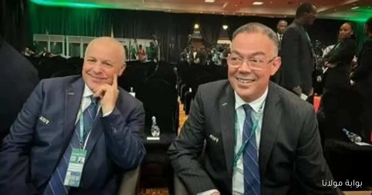 تهنئة خاصة من فوزى لقجع لأبو ريدة بمناسبة تأهل مصر إلى كأس العالم