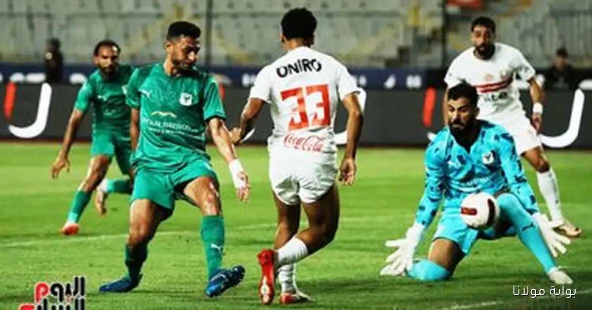 صلاح محسن يتألق في قيادة هجوم المصري أمام الاتحاد الليبي في الكونفدرالية