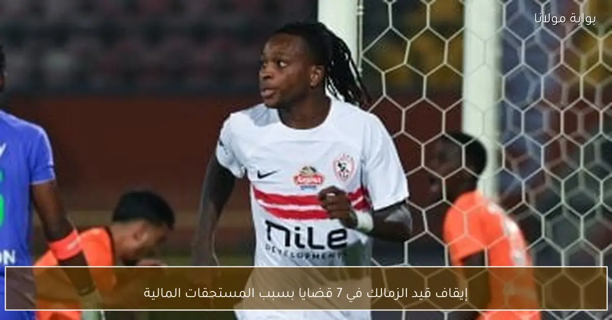 إيقاف قيد الزمالك في 7 قضايا بسبب المستحقات المالية