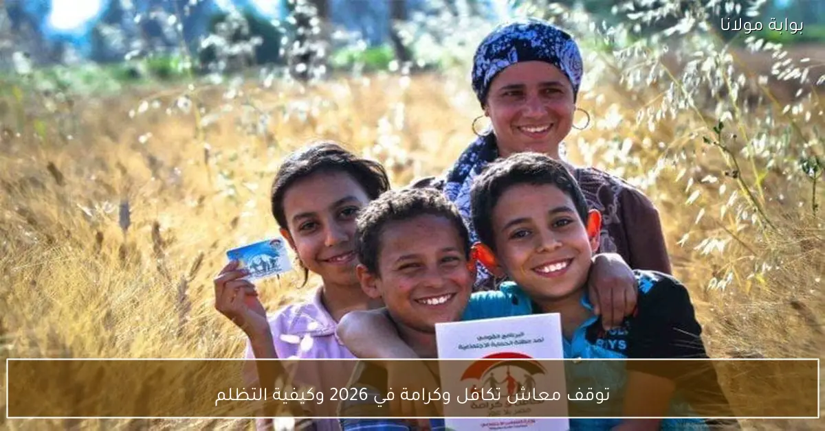 توقف معاش تكافل وكرامة في 2026 وكيفية التظلم