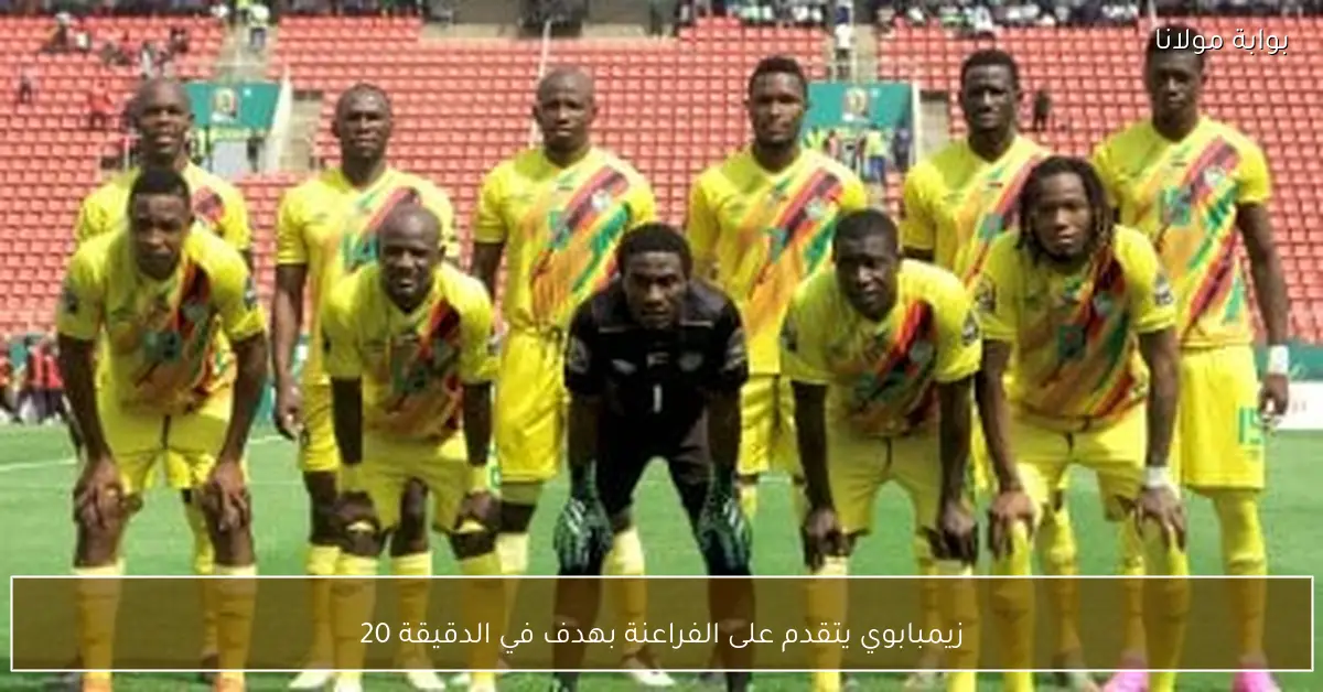 زيمبابوي يتقدم على الفراعنة بهدف في الدقيقة 20