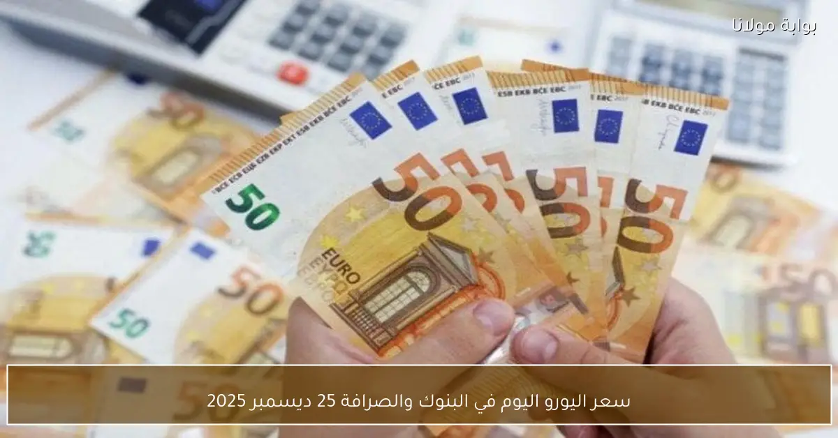 سعر اليورو اليوم في البنوك والصرافة 25 ديسمبر 2025