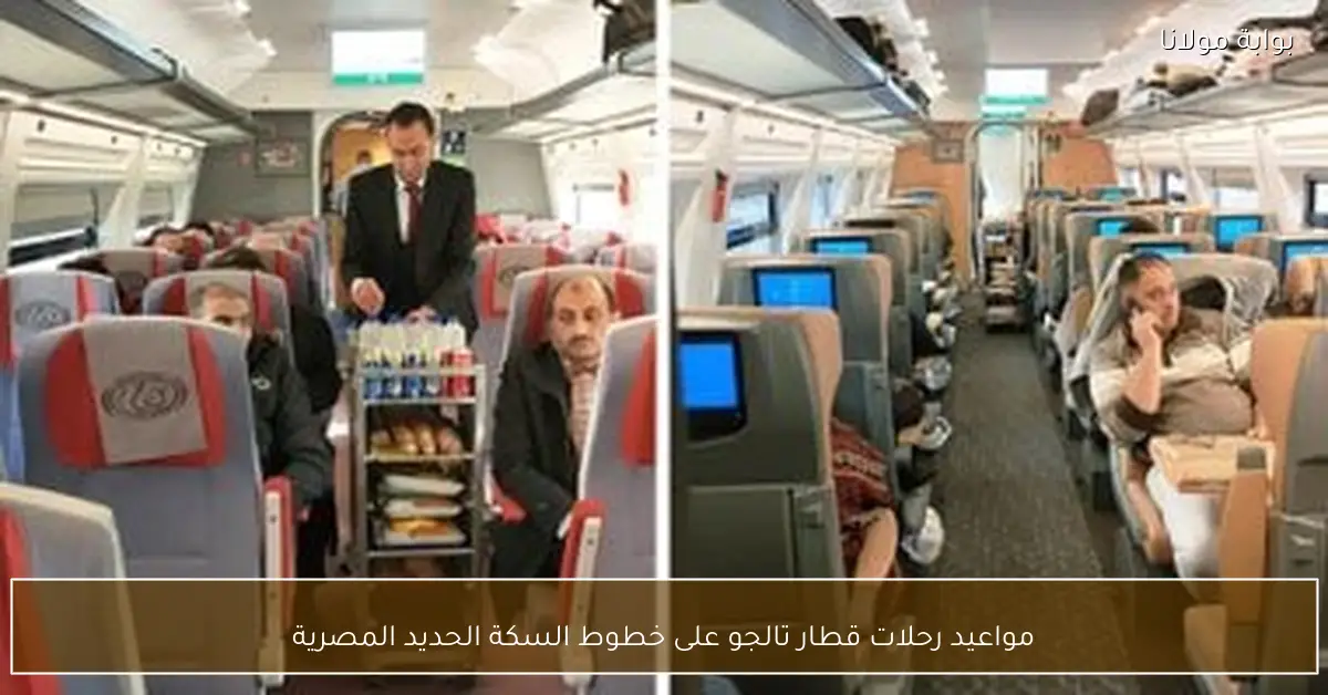 مواعيد رحلات قطار تالجو على خطوط السكة الحديد المصرية