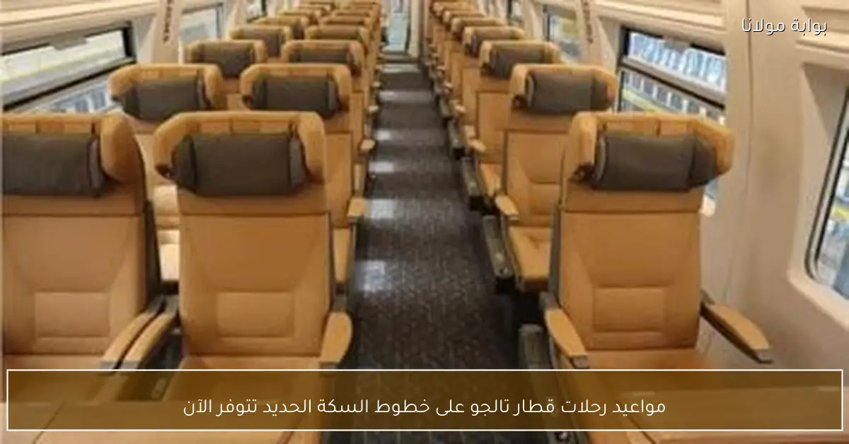 مواعيد رحلات قطار تالجو على خطوط السكة الحديد تتوفر الآن