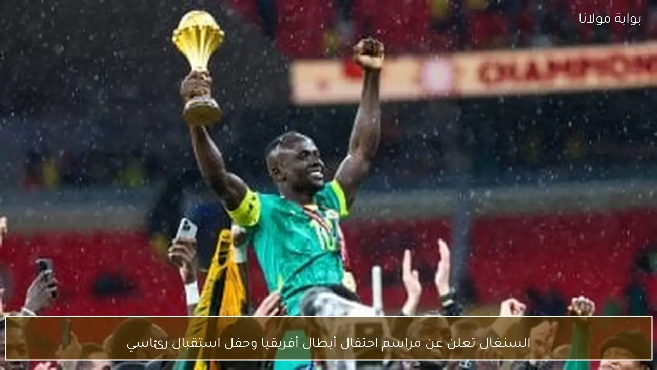 السنغال تعلن عن مراسم احتفال أبطال أفريقيا وحفل استقبال رئاسي