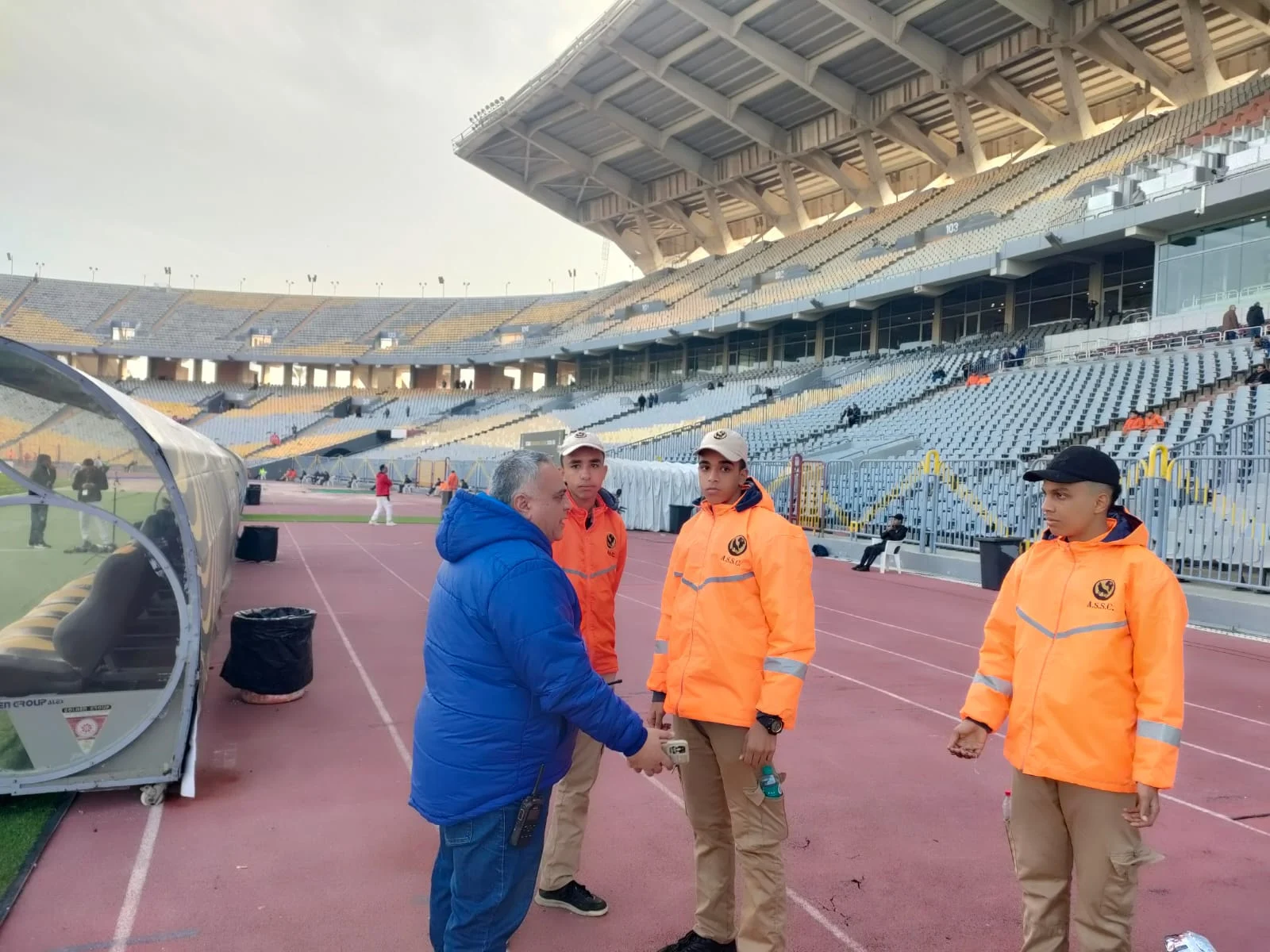 انتشار أمني باستاد برج العرب لتأمين مباراة الأهلي (3)