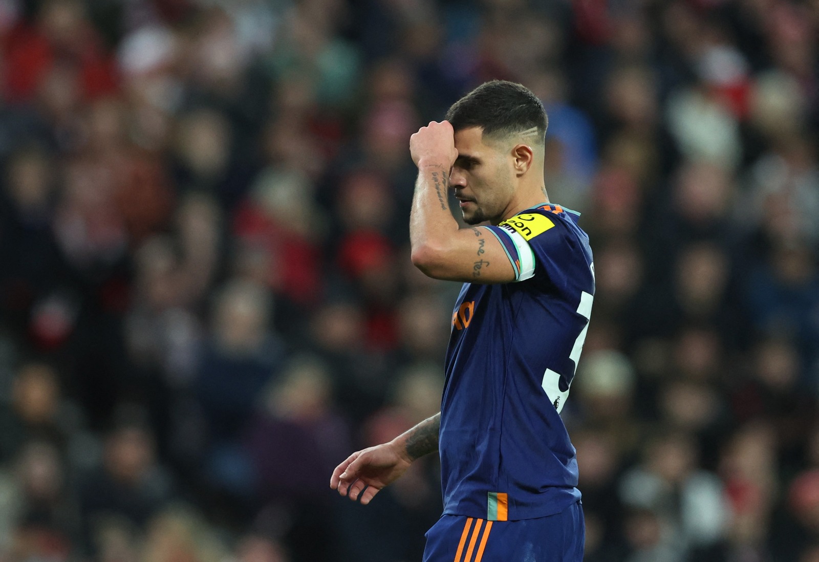 برونو غيمارايش لاعب نيوكاسل يونايتد بعد مباراة سندرلاند في <a href=